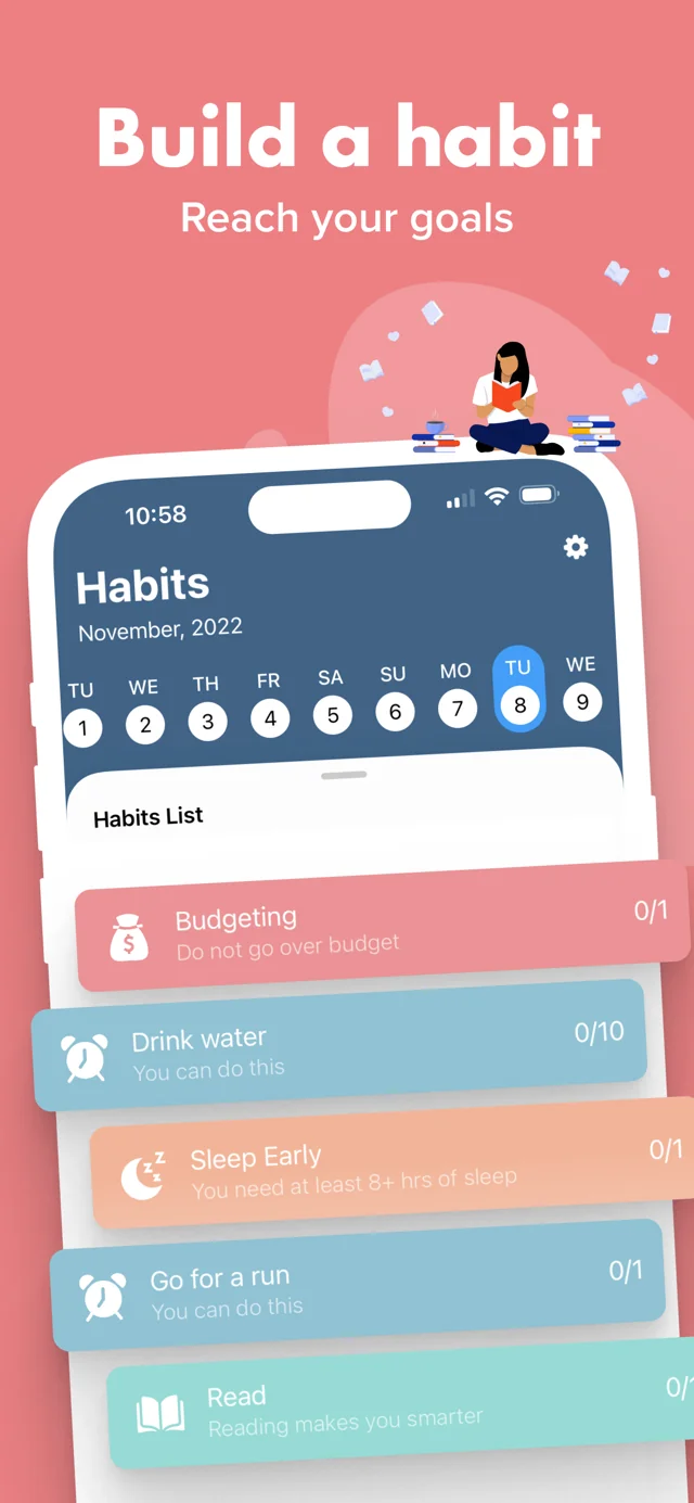 ദൈനംദിന ശീലങ്ങൾ രേഖപ്പെടുത്തുക — Habitbybit