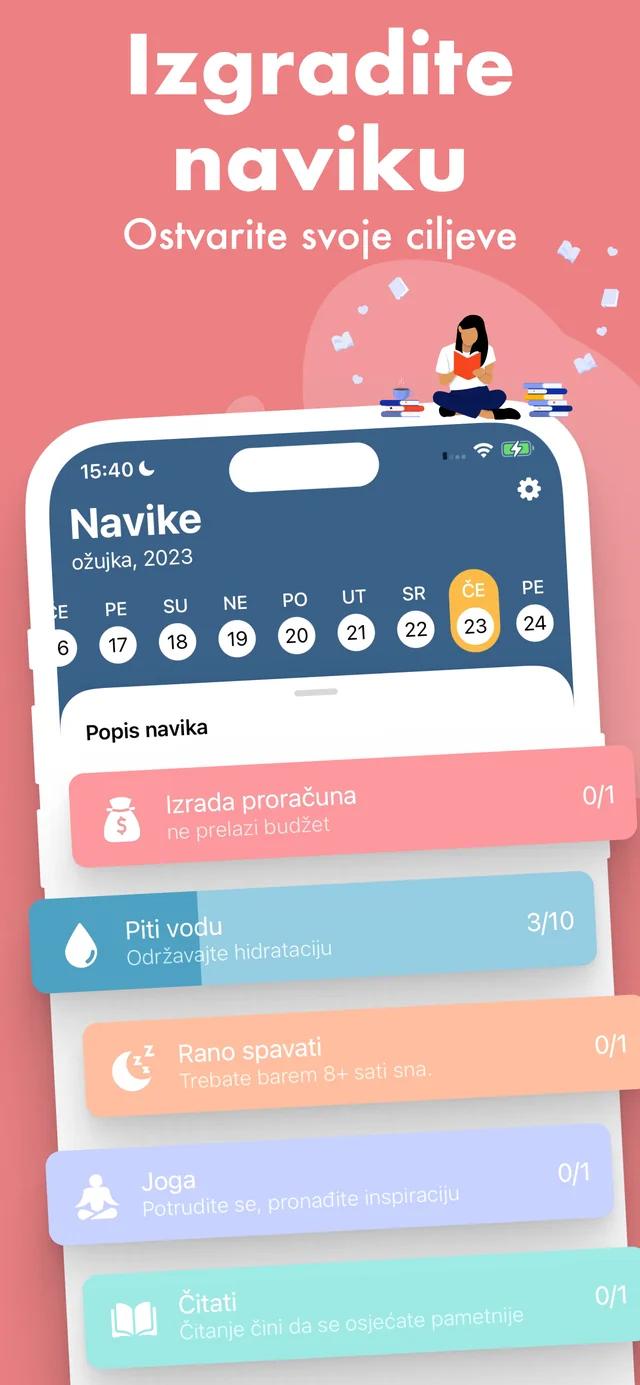 Pratite svoje dnevne navike — Habitbybit