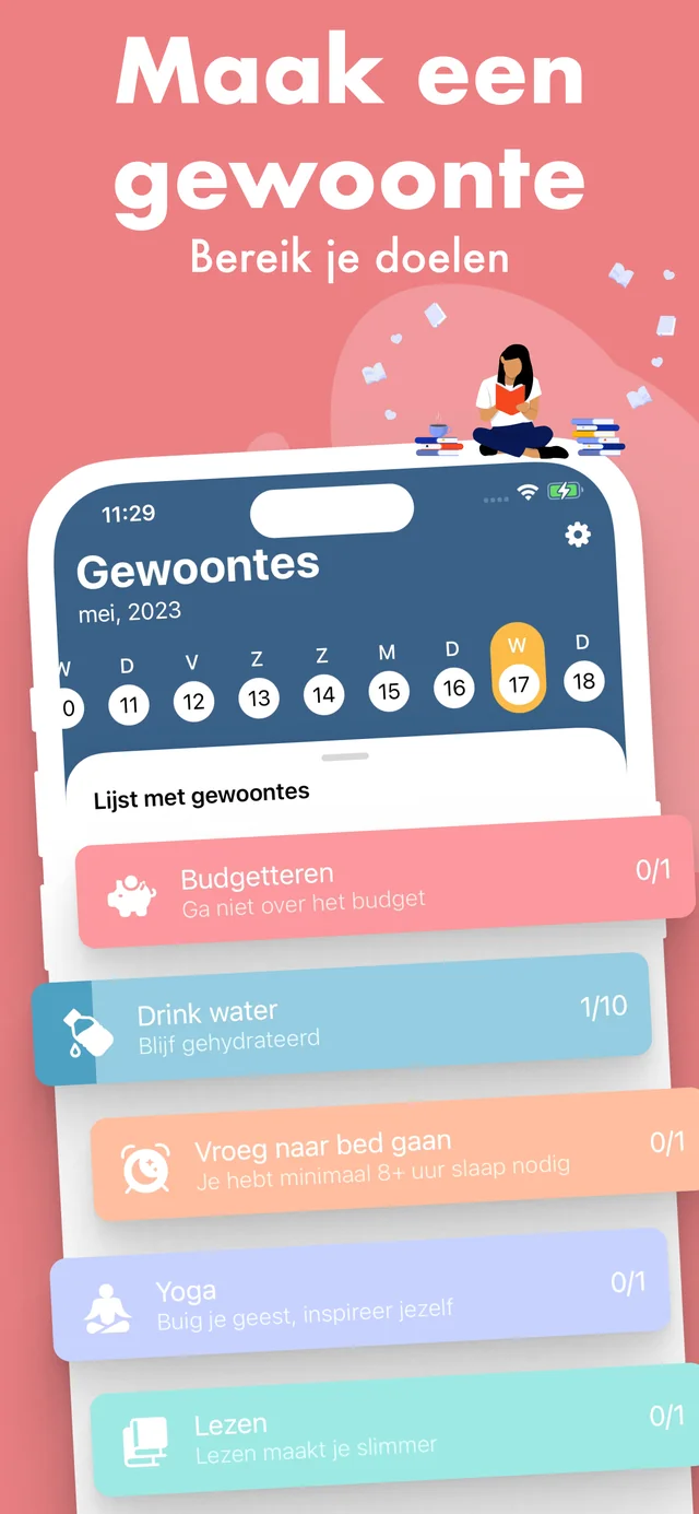 Volg je dagelijkse gewoontes — Habitbybit