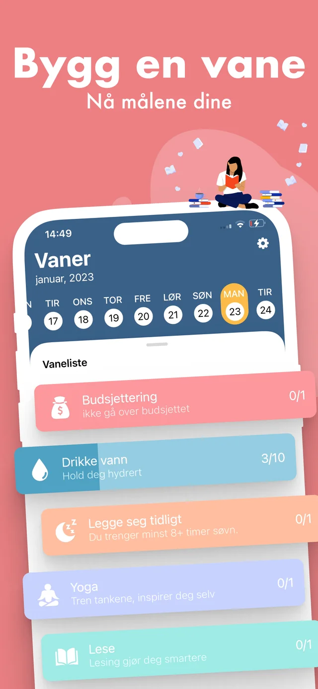 Spor daglige vaner dine — Habitbybit
