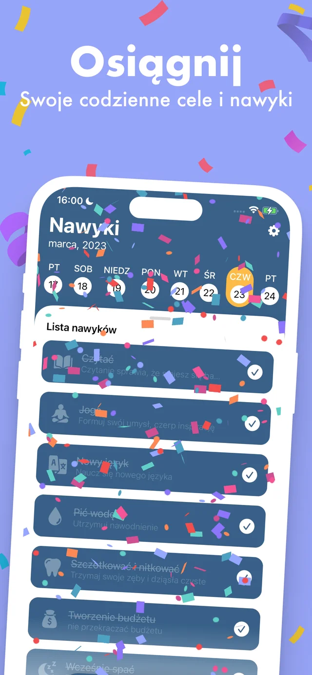 Twoja kolekcja nawyków — Habitbybit