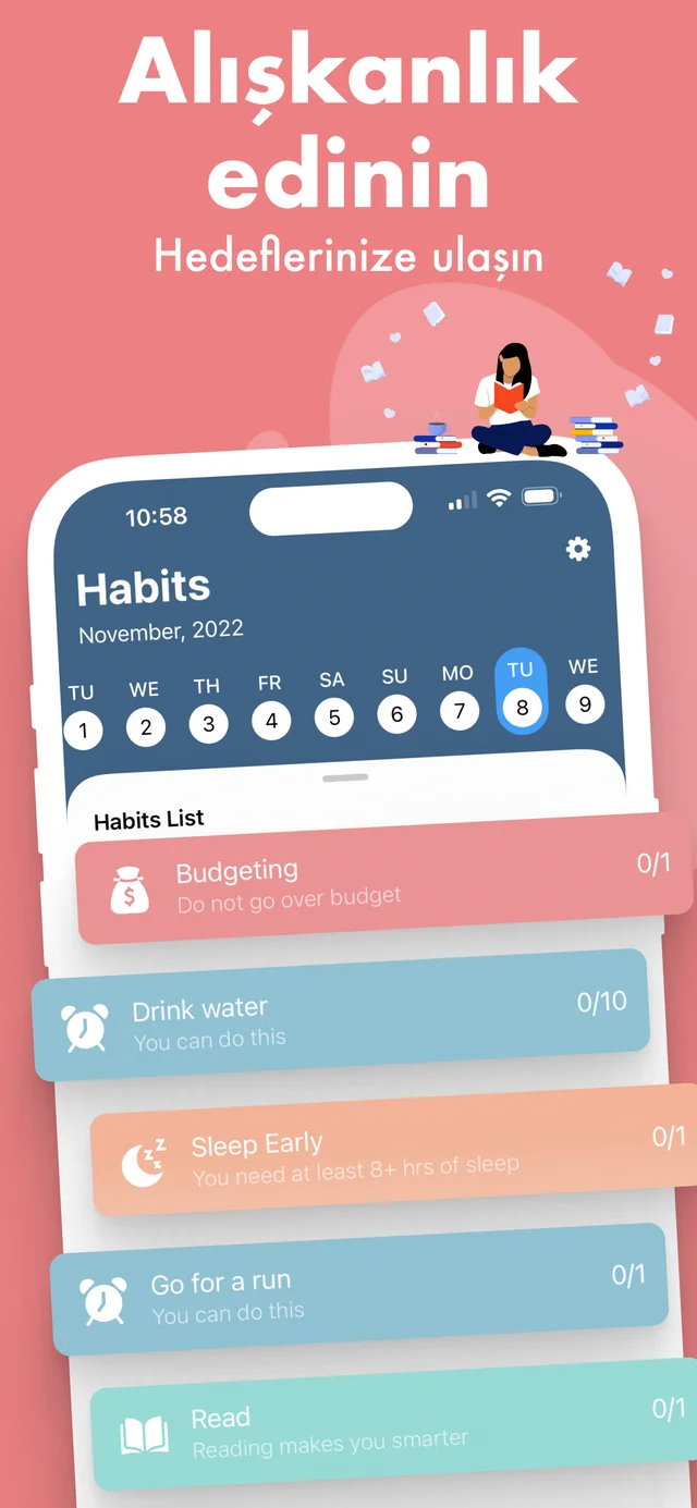 Günlük alışkanlıklarınızı takip edin — Habitbybit